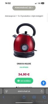 Orava HILUXE  Rýchlovarné kanvice |