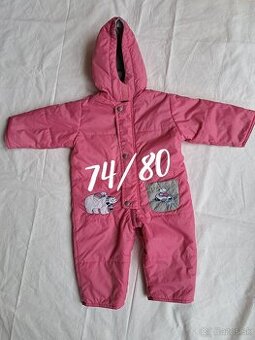 Retro zimná šušťáková kombinéza 74/80