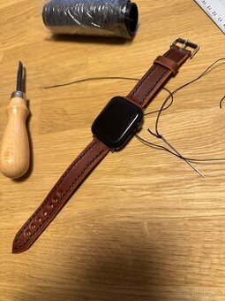 Handmade Apple watch remienok z pravej kože