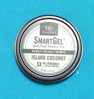 vonný gél WoodWick Island coconut