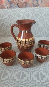 Bulharská keramika súprava retro