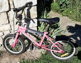 Predam detsky ruzovy bicykel BMX 16  Piranha