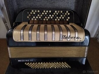 gombíkový chromatický akordeon Hohner Maestro lll. 96 bas