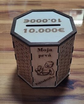 Motivačná pokladnička (10000€) "Moja prvá pokladnička"