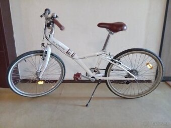 Detský dievčenský cestný bicykel B-twin poly 300