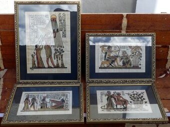 sada egyptskych obrazov na papyruse 4ks