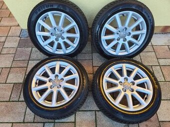 Hliníkové disky Audi 5x112 R16 + zimné pneu 205 55 R16
