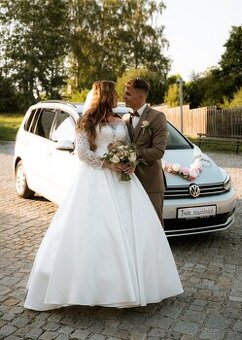 princeznovské svadobné šaty