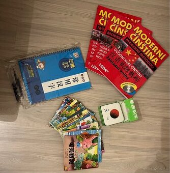 Čínština úcebnice, knihy, flashcards