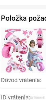 Predám čisto nové odrážadlo pre dievča