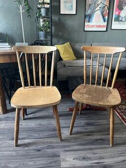 Drevené stoličky retro I nábytok