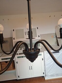 Čierny vintage luster