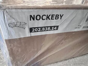 Poťahy na sedačku NOCKEBY - kremový, sivý tehlovy