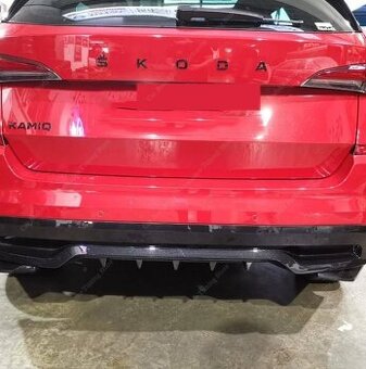 Spojler zadného nárazníka difúzorové plutvy žralocie plutvy