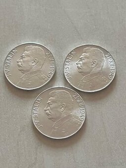 50 Kčs 1949 Stalin - mince 3 ks