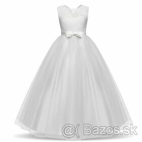 Dievčenské biele šaty
