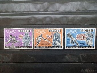 Poštové známky č.746 - Rwanda - šport