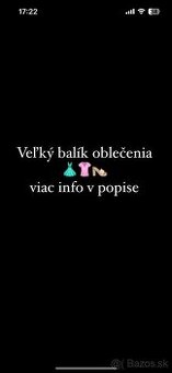 Obrovský balík oblečenia