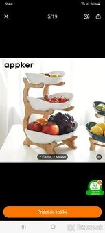 3 - oj poschodovy stojan na ovocie alebo ine