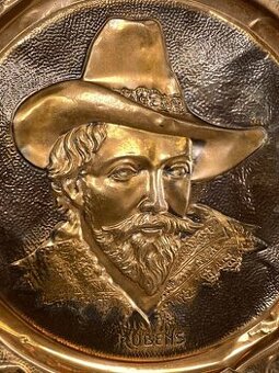 Medený nástenný reliéf Peter Paul Rubens