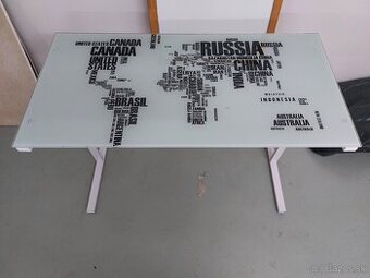 Sklenený stôl 50x80
