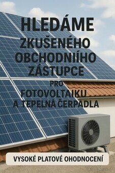Obchodný zástupca - FOTOVOLTAIKA -TEPELNÉ ČERPADLÁ