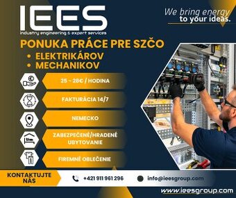Elektrikár / Elektromechanik / Mechanik  SZČO