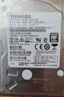 1TB HDD (1000gb) do notebooku 2,5"