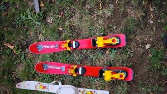 Detské lyže / set detské lyže 67 cm a lyžiarky 25,5