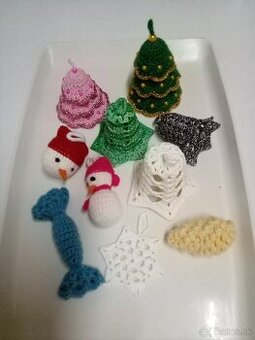 Háčkované vianočné ozdoby