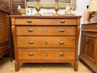 Dubová veľká komoda šuflíková