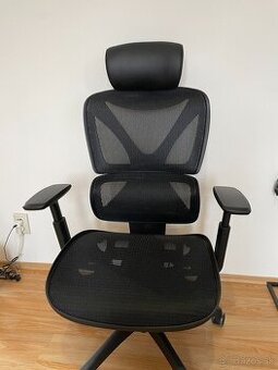 Kancelárska stolička VARPELEV čierna sieťovina/čierna  (