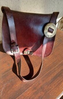 Starožitná koženná  brašňa