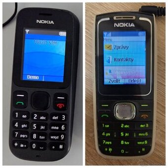 2 mobilní telefony Nokia plně funkční + nabíječky