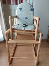 stolička drevená na jedenie alebo hranie - 1