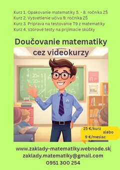 Doučovanie matematiky cez videokurzy