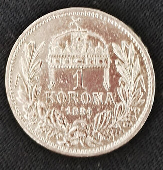 ☀️ 1 korona 1894, Rakúsko - Uhorsko, František Jozef I. ☀️