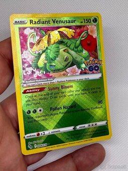 Pokémon karta Radiant Venusaur 004/078 – EX – ORIGINÁL