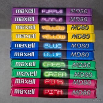 maxell MD80 Colour / 10ks (predaj iba ako celok)