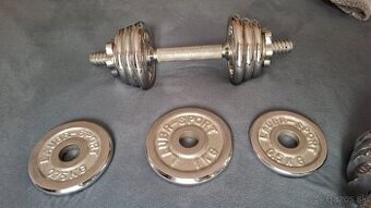 činky jednoručné 2ks 2,5-7kg