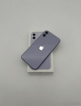 iPhone 11 64GB Purple (100% Batéria) + ZÁRUKA