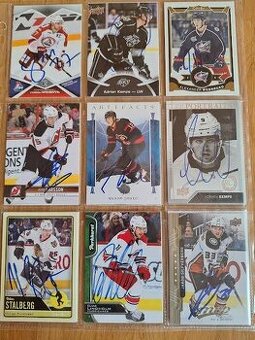 Hokejove karty,kartičky autogramy..