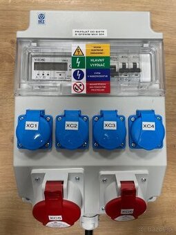 Stavebný rozvádzač - zásuvková rozvodnica s elektromerom