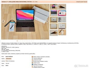MacBook - ZÁRUKA 6 mesiacov