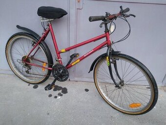 dámsky horský retro bicykel SHIMANO,26"kolesá,19"rám(