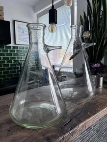 RETRO Laboratórne sklo- odsávacia fľaša - 1