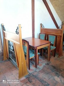 reštauračné stoly stoličky paravan