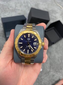 LUXUSNE HODINKY TAG HEUER AQUARACER CALIBRE 5 18kZLATY BEZEL