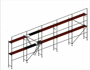 Fasádne lešenie 6x15m