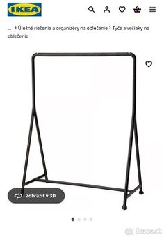 Predám 6 ks - stojan na oblečenie IKEA